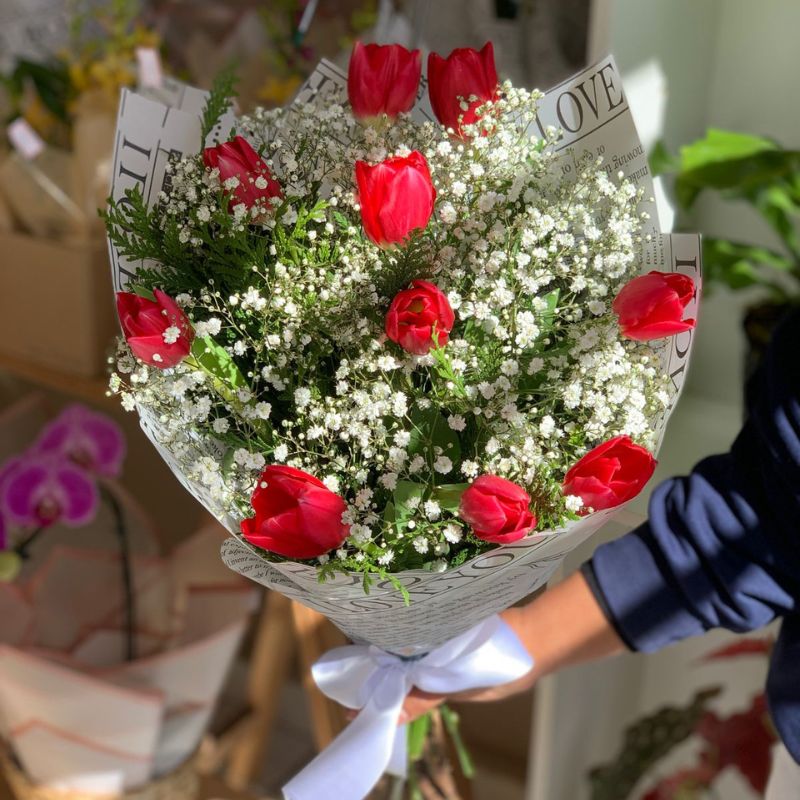 Buquê de Tulipas Vermelhas - Imagem 3