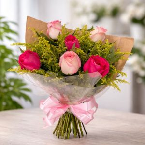 Buquê de Rosas Rosa