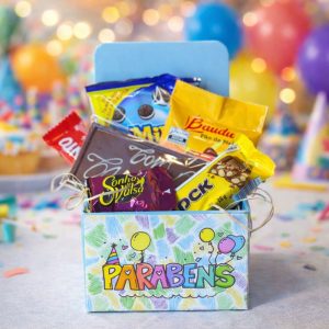 Mini Box Parabéns com Chocolates
